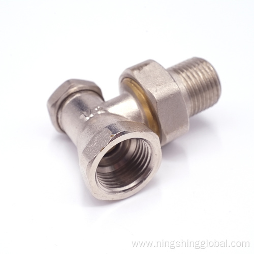 Nickel plating brass radiator valve